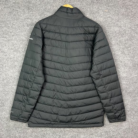 Columbia EXCELLENT Condition Men's Omni-Heat Powder Lite puffer Jacket Black S - Picture 2 of 10
